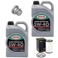 MotoröL Filter Set 5W-40 Vollsynth 10 Liter + Schraube FüR Mercedes Sprinter 3-T