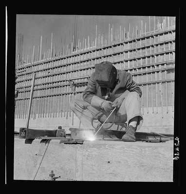 Las Vegas Nevada 1942 Basic Magnesium Plant Welder Construction Desert