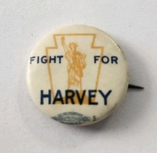 Vintage Fight For Harvey MILK ?? 1973 Pinback LGBT Rights Historical Pin Button
