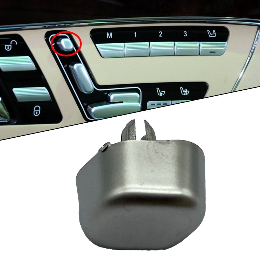 Tappo pulsante cambio argento per Mercedes W221 Classe S foto 2