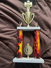 Basketball Trophy221/2 Inches 2 Marble Base With 2 Columns.Excellent Condition