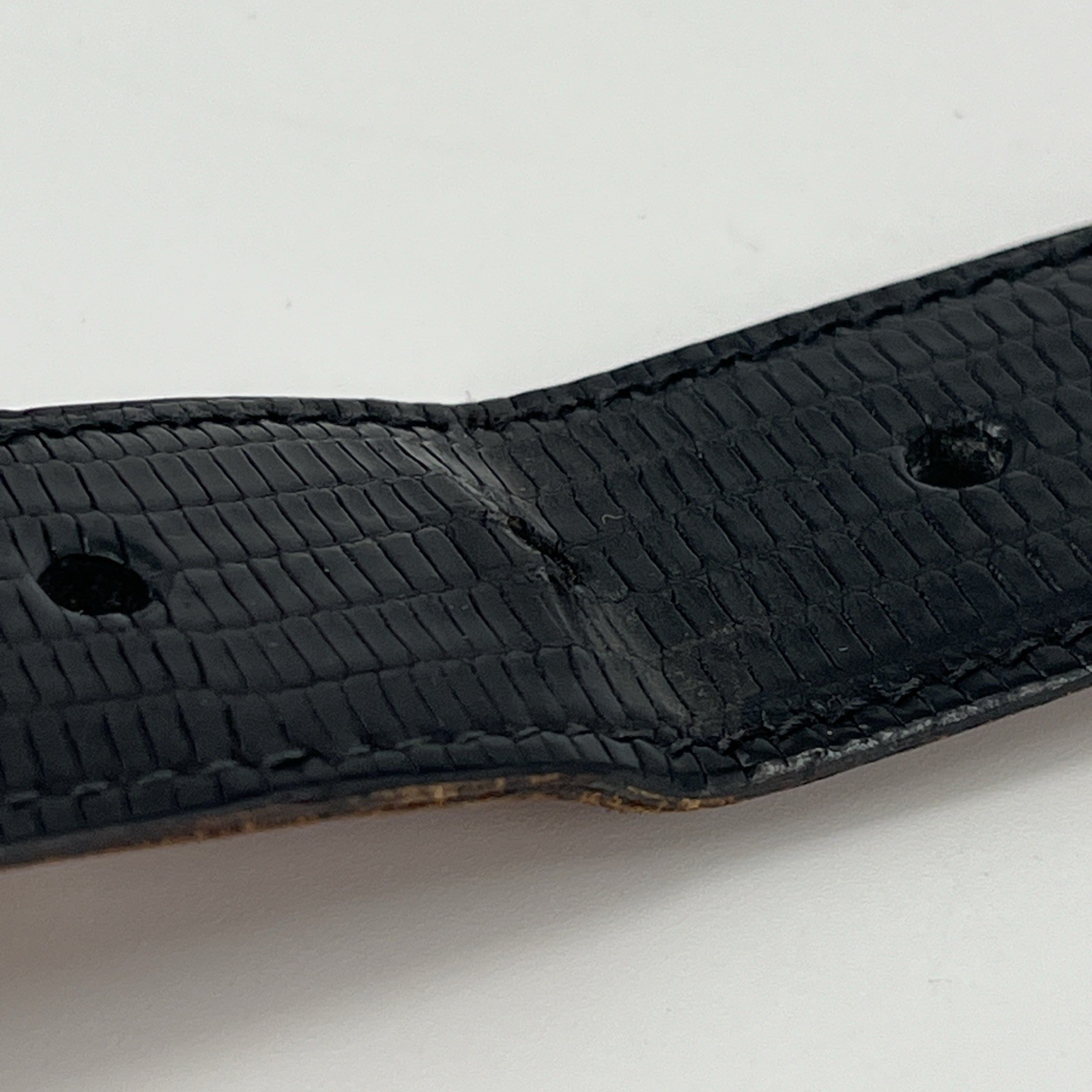 Trafalgar Burnished Java Lizard Skin Leather Blac… - image 17