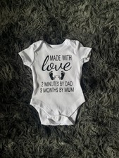 Funny Baby Vest, Adult Humour Baby Clothea, Made With Love