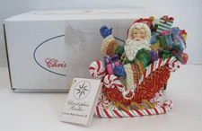 Christopher Radko 207748 'Candy Ride Santa II' Ornament w/ Box - Very Good Cond!