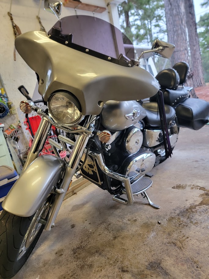 ウィンスキン ABS Fairing Windshield Universal Batwing Unpainted 4 Kawasaki
