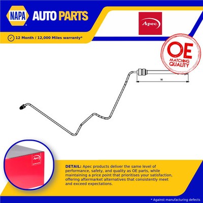 Brake Hose fits FORD MONDEO Mk4 2.3 Rear Inner, Left 07 to 10 SEBA Hydraulic New