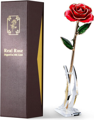 Gold Dipped Rose - Hand-Dipped Real 24K Gold Rose - Genuine One of a Kind - Eter