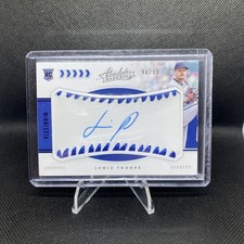 LEWIS THORPE 2020 PANINI ABSOLUTE ROOKIE BASEBALL MATERIALS #162 RC AUTO /99