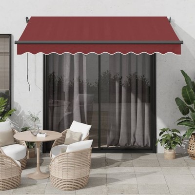 Markise Einziehbar Windsensor LED Gelenkarmmarkise Balkon Sonnenschutz vidaXL