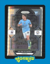 Prizm 2022-23 Premier League Soccer No. 16 Julian Alvarez Rookie Card Argentina. rookie card picture