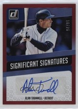 2018 Panini Donruss Significant Signatures Red 10/25 Alan Trammell Auto HOF hn4