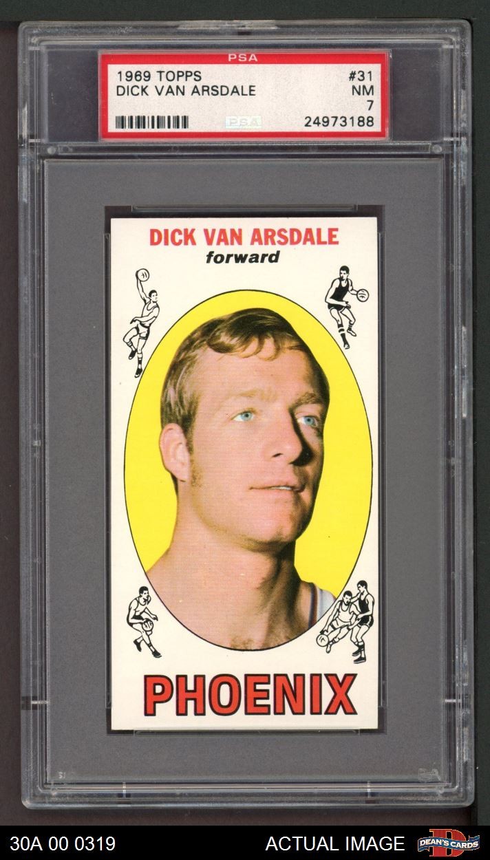 1969 Topps #31 Dick Van Arsdale Suns RC Indiana  PSA 7 - NM