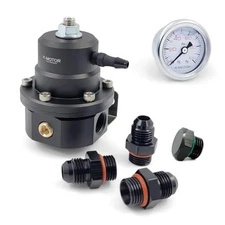K-MOTOR Adjustable Fuel Pressure Regulator – 6AN Return Style - Universal Kit 