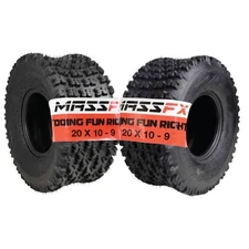 MASSFX EOS20109 ATV Tires 2 Set  Durable 6 ply Dual Compound 20X10-9 20x10x9