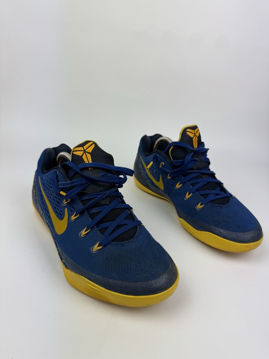 Nike Kobe 9 EM Gym Blue University Gold Obsidian 646701-474 us 10