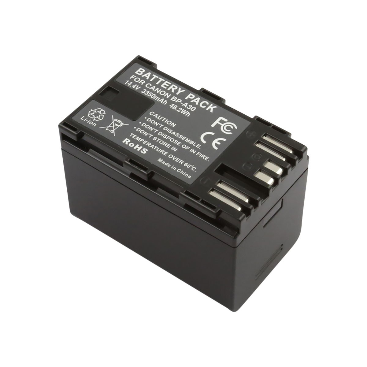 Batterie Li-Ion 14.4V pour Canon BP-A30 compatible avec caméras cinéma Avizar 3.35A