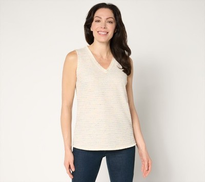 Belle by Kim Gravel Women's Top Plus Sz 4X Class & Sass Spring White A679781