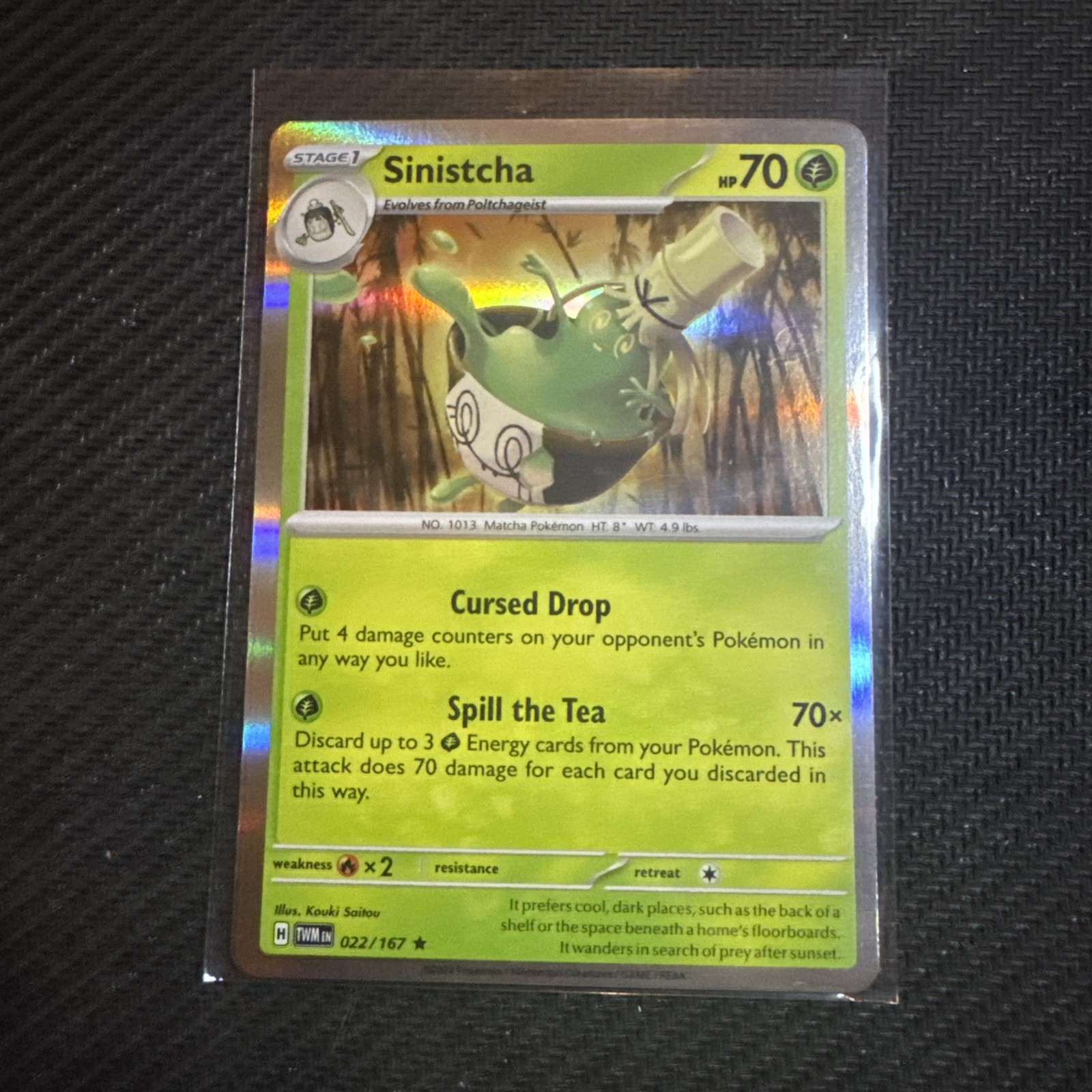Sinistcha 022/167 Pokemon Card Pokémon TCG Holo