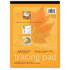 Art1st Tracing Pad, 9" X 12", 50 Sheets - 50 Sheet - 40 G/m - Unruled - 9" X 12"
