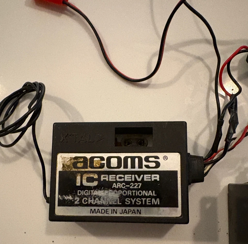 acoms arc-227 vintage Receiver servo as-7 RX 2channel  rc car boat buggy - Image 2 of 4