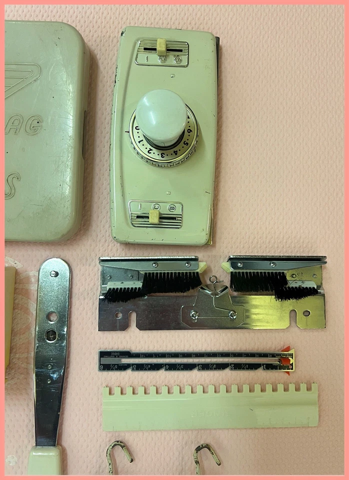 Vintage Singer Knitting Machine 1950’s - 1960’s Working With Accessories - image 3 of 4