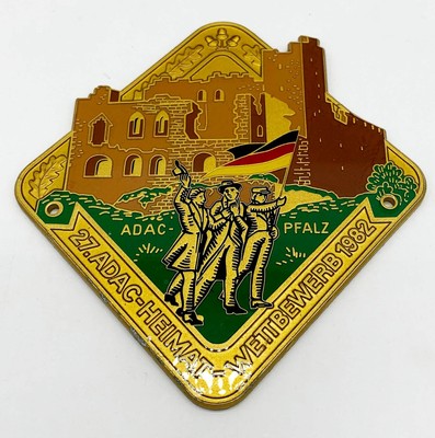 Plakette 27. Heimatwettbewerb 1982 ADAC Pfalz