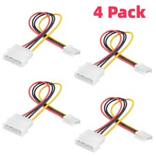  4 Pcs 4-pin Molex Male LP4 to 4-pin Floppy FDD Female SP4 Power Adapter