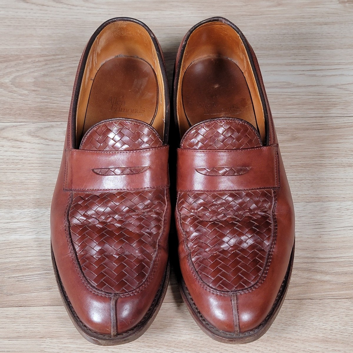 Allen Edmonds Foley Penny Loafers Mens Size 9 D Brown  display picture 1