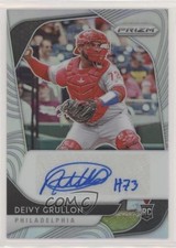 2020 Panini Prizm Rookie Silver Prizm Deivy Grullon #RA-DG Auto 0a4s