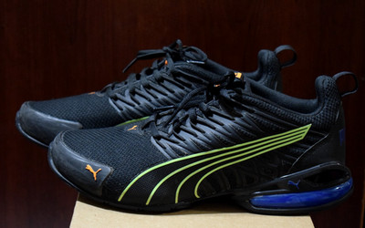 PUMA Voltaic Evo Men's Running Shoes 7 Black Lime Blue
