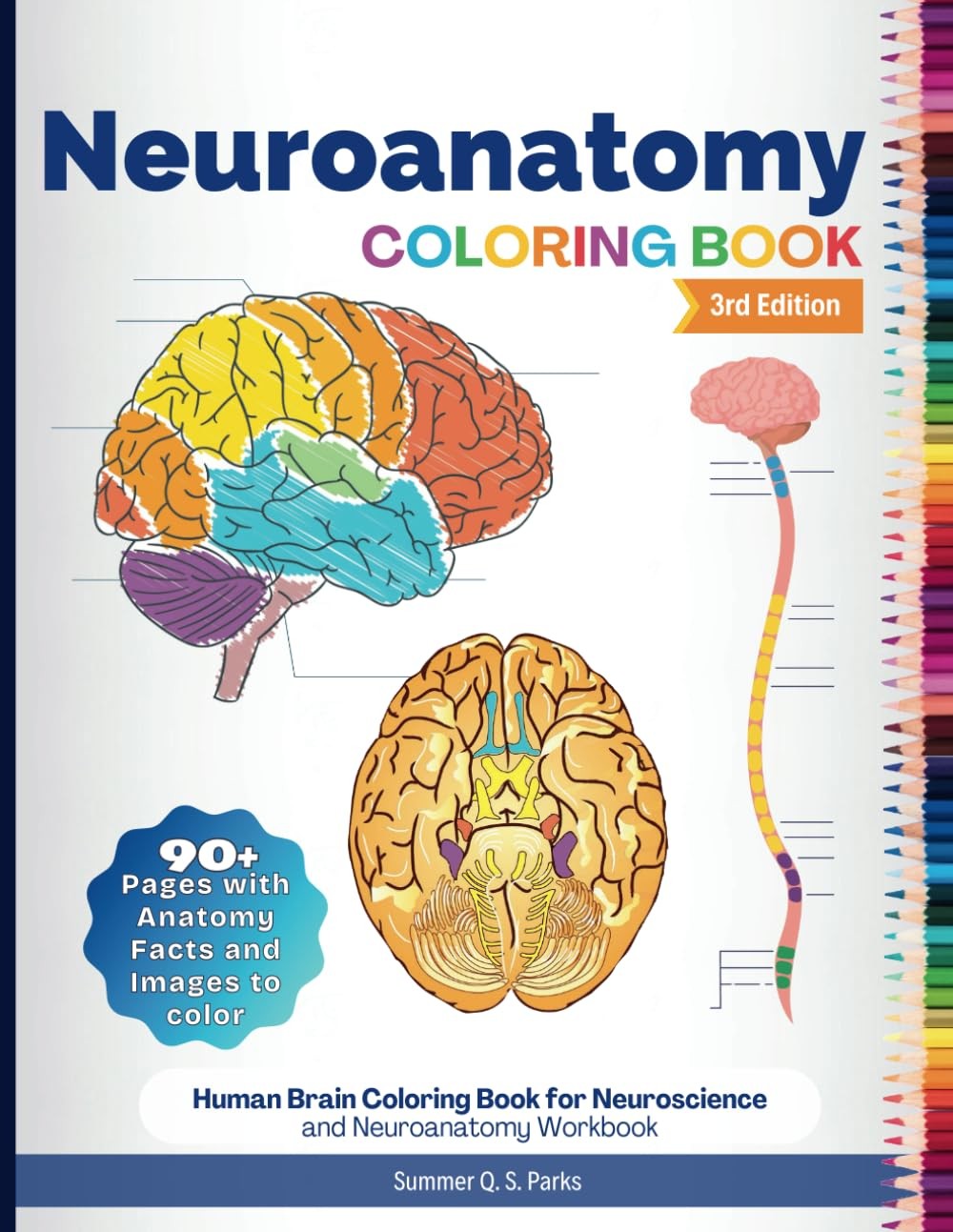Neuroanatomy Coloring Book: Human Brain Coloring Book for Neuroscience and Neur