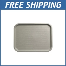 Eco-Friendly Cafeteria Tray Set, Gray, 24-Pack