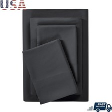 Cooling Microfiber Bed Sheet Set Antimicrobial Soft Breathable Luxury 4PC Full