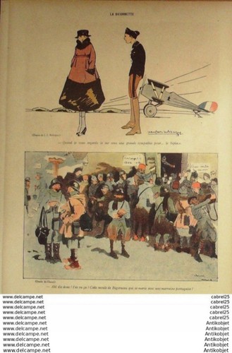 La Baionnette 1918 # 149 (Mariages De Guerre) Hass Leonnec Le Rallic Branly - Picture 8 of 9