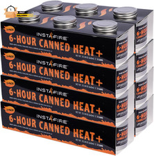 6-Hour Canned Heat (24 Cans), Canned Heat for Cooking, Canned Heat Fo