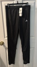 Adidas Climalite Gray w/ Black Stripe T10 Track Pants Women's Size Small