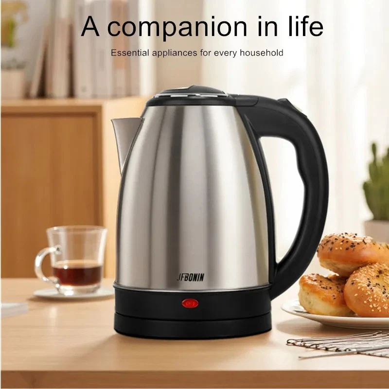 1.8L Stainless Steel Kettle, 1500W, Auto Shut-Off, BPA-Free