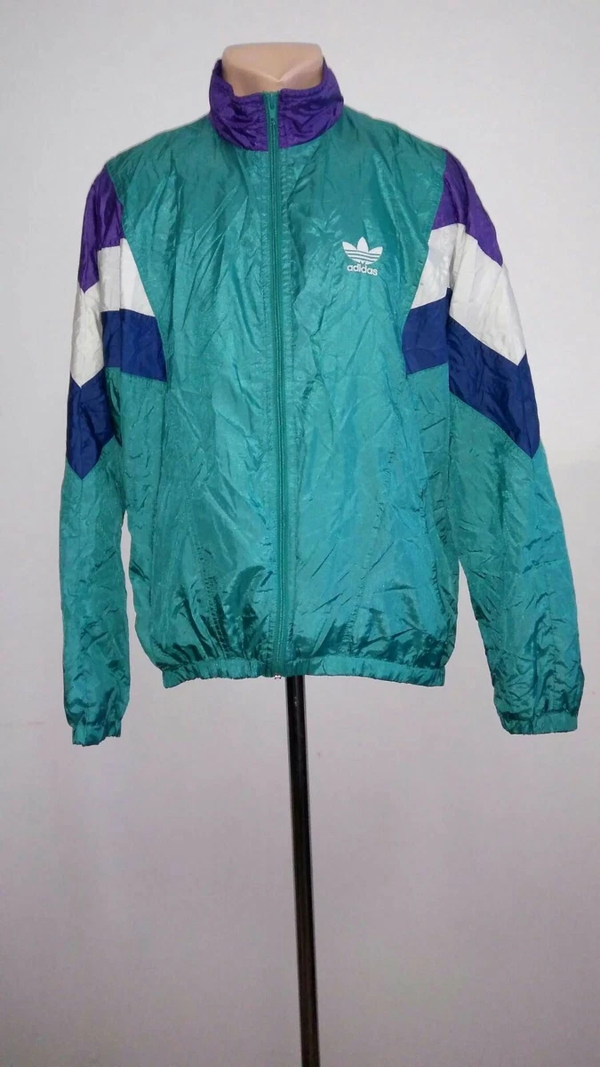 Adidas Training Suit Jacket Tracksuit Green Zip Vintage OldSchool 90&#039;s Men S | eBay