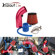 Red Car Cold Air Intake Filter Induction Kit Pipe Power Flow Hose System 76mm