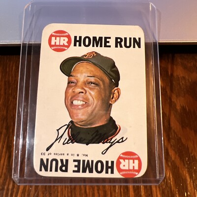 Willie Mays 1968 Topps Game #8 San Francisco Giants EXMT-NM HOF Bright!!