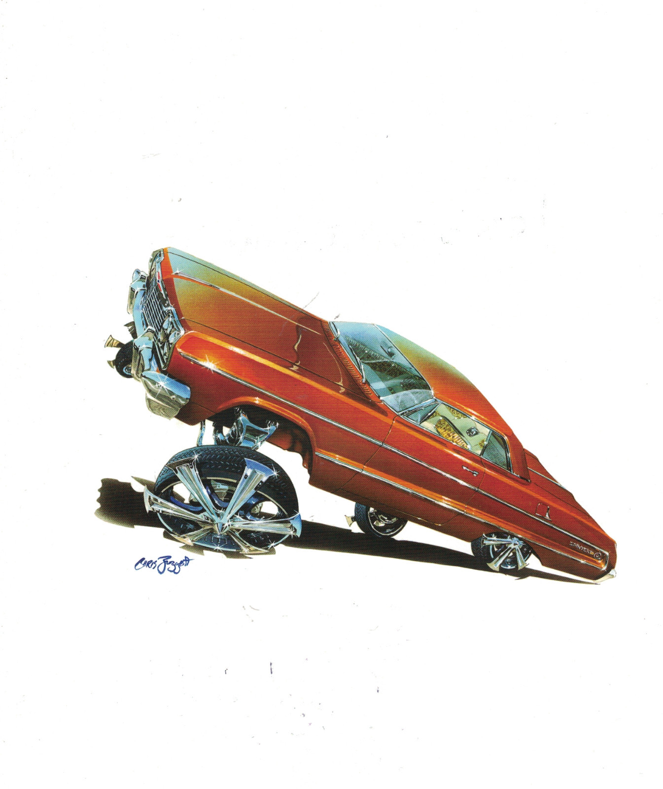 Chris Froggett image on a book page Frame it Car Culture