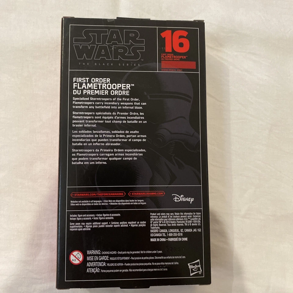Star Wars Black Series First Order Flametrooper - Image 3 of 3