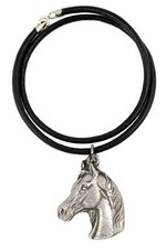 Australian Zuchtpferd - Necklace With Horse, Silver-Plated Pendant for Den Pans