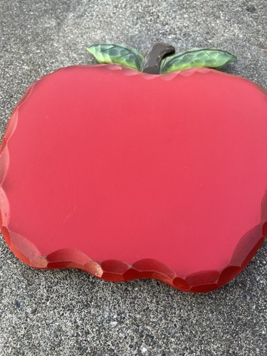 Wooden Apple Lazy Susan Spinning Serving Tray: Autumn Country Farm & Home Decor - Picture 2 of 11