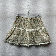 Y2K Vintage Mini Skirt Medium Ditsy Floral Coquette Prairie Cottagecore Fairy