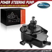 Power Steering Pump w/Reservoir for Chevy Silverado 2500 HD GMC Sierra 3500 8.1L