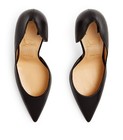 100% AUTH NEW WOMEN LOUBOUTIN IRIZA D'ORSAY 100 BLACK LEATHER PUMPS/HEELS US 8 — photo 3