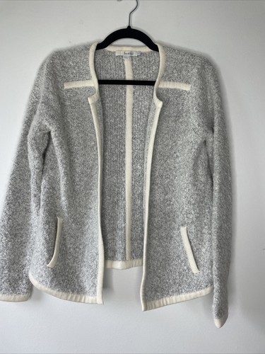boden cardigan sweater size 8 gray 