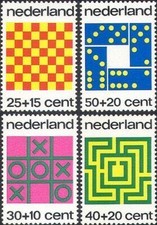 Países Bajos 1973 Bienestar Infantil/Juegos de Mesa/Ajedrez/Domininos/Laberinto Juego 4v (n39903)