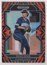2022 Panini Prizm Draft Picks Tiger Stripes Noah Dean /99 Old Dominion Monarchs